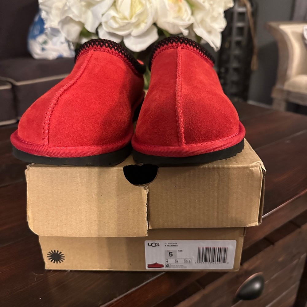UGG Kids Red Slippers